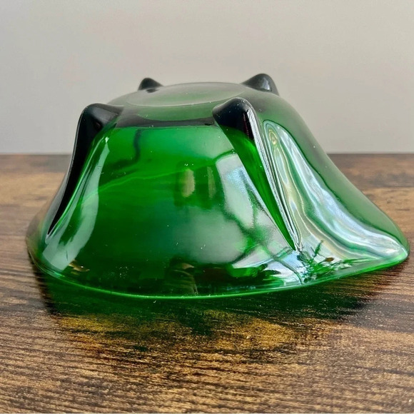 Anchor Hocking | MCM Emerald  Green Glass Candy Dish - Picture 9 of 9
